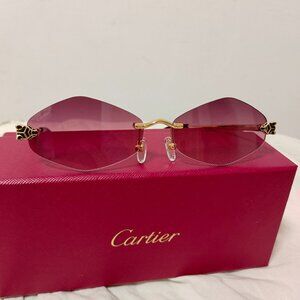 Cartier pink sunglasses